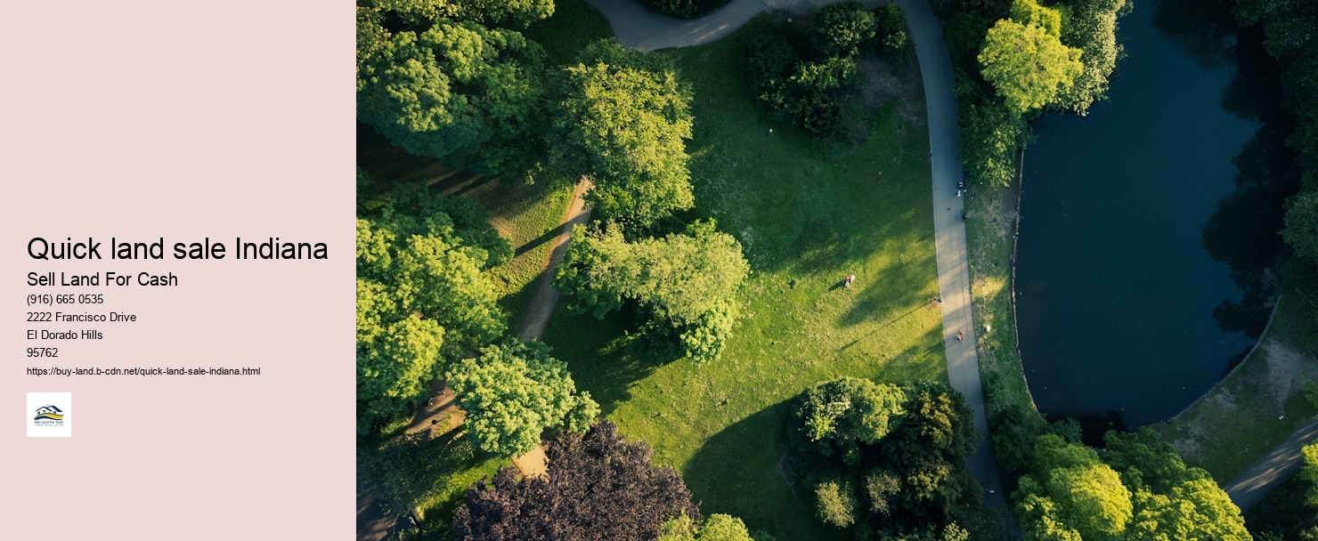 Quick land sale Indiana