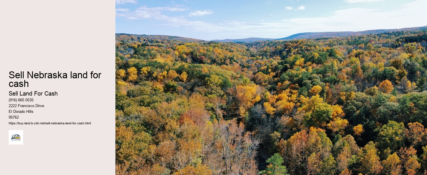 Sell Nebraska land for cash